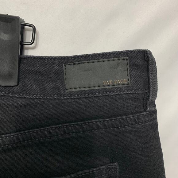 Fat Face Chesham Girlfriend Jeans NWT Women's Sz 14S Black Cotton Blend Stretch - Picture 6 of 8